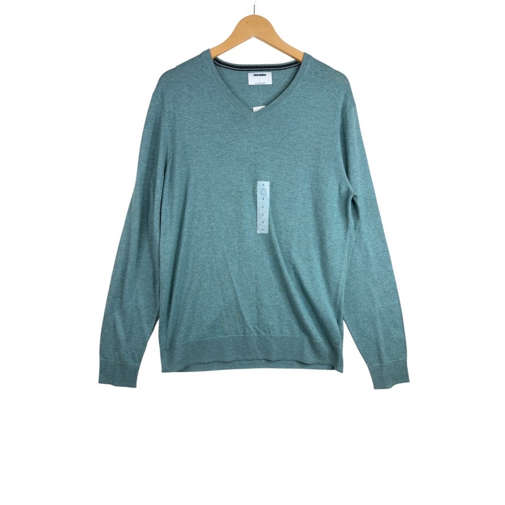 New Old Navy Men's V-neck Pullover Sweater size Large Green